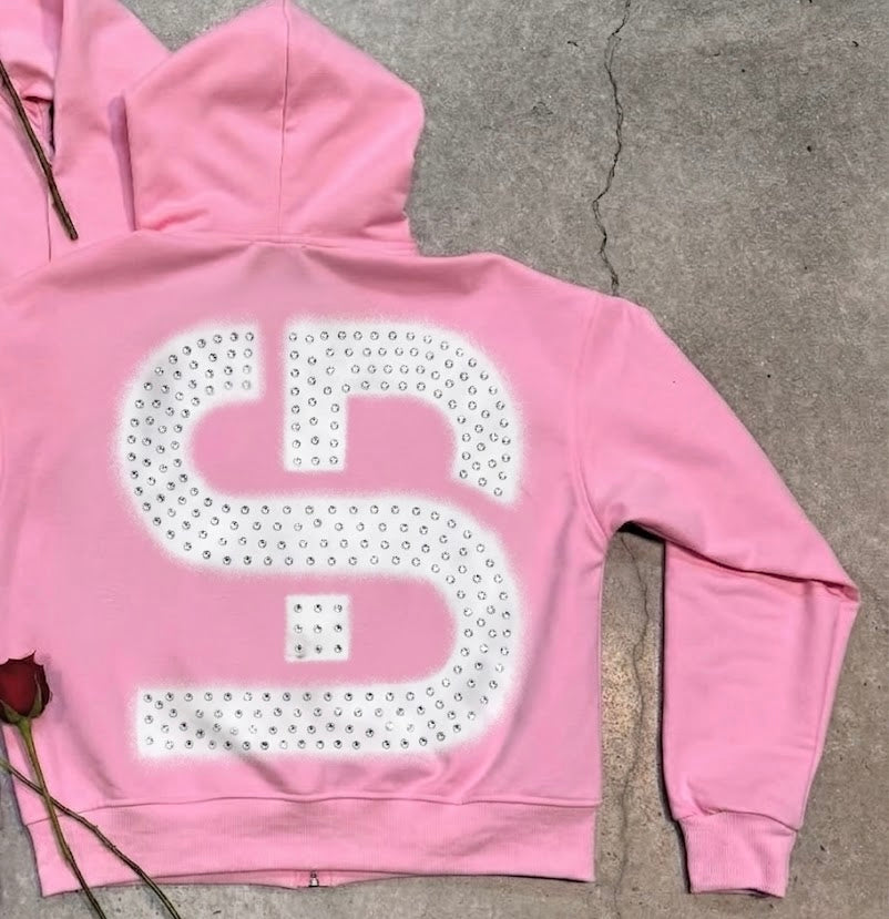Poetic Scars Pink Zip-UP